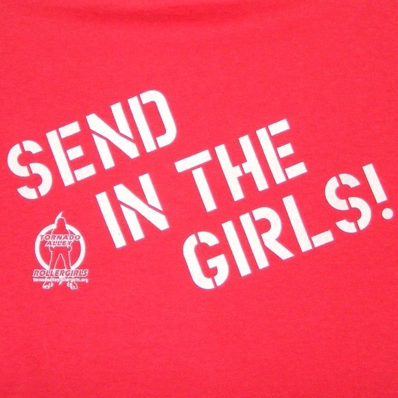 VICTORY DOLLS Tshirt, XL, Red, Womens Roller Derby/Rollergirls, Short sleeves - Picture 6 of 11